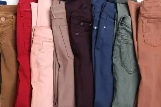 colored denim
